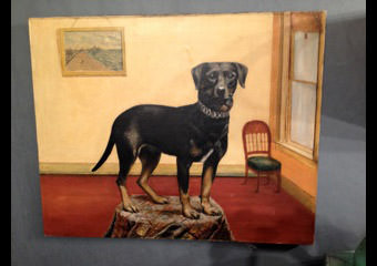 Folk Art: Early Dog Portrait